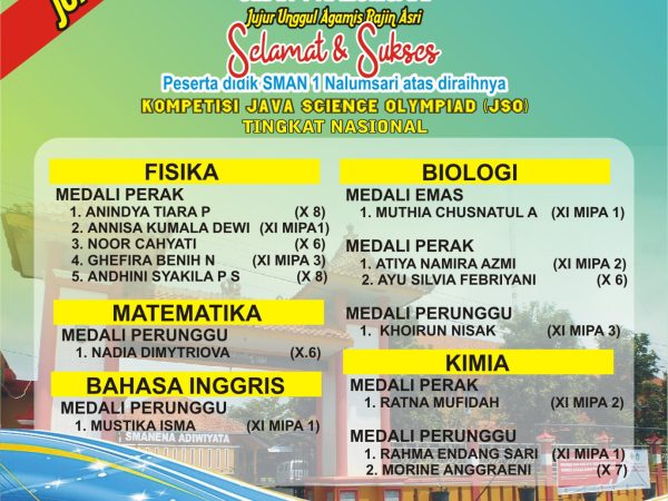Juara Kompetisi Java Science Olimpiad (JSO) Tingkat Nasional