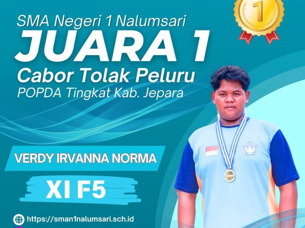 Juara 1 Cabor Tolak Peluru Putra POPDA Kab. Jepara 2024