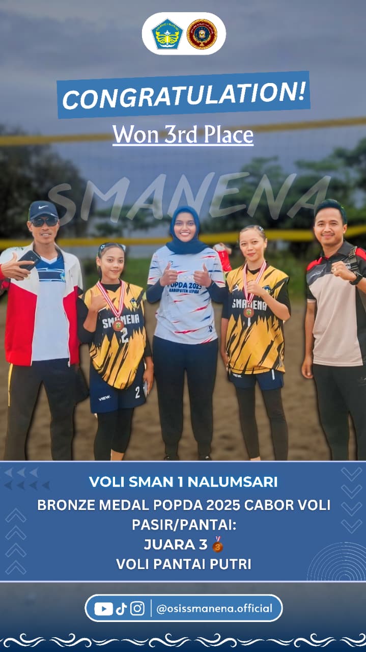 Juara 3 Voli Pantai Putri POPDA Jepara 2025