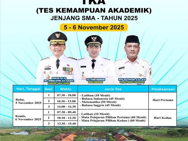 JADWAL TKA SMAN 1 NALUMSARI 2025