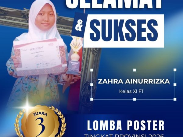 Juara 3 Lomba Poster Tingkat Provinsi 2026.