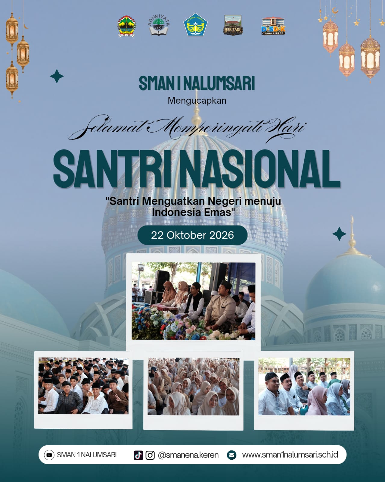 Hari Santri Nasional 2026: Santri Menguatkan Negeri Menuju Indonesia Emas